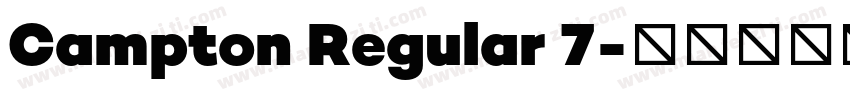 Campton Regular 7字体转换